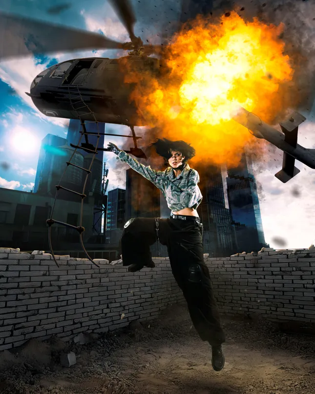 Heli Explosion