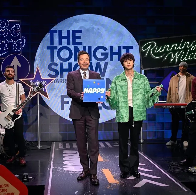 Jin from BTS for The Tonight Show with Jimmy Fallon