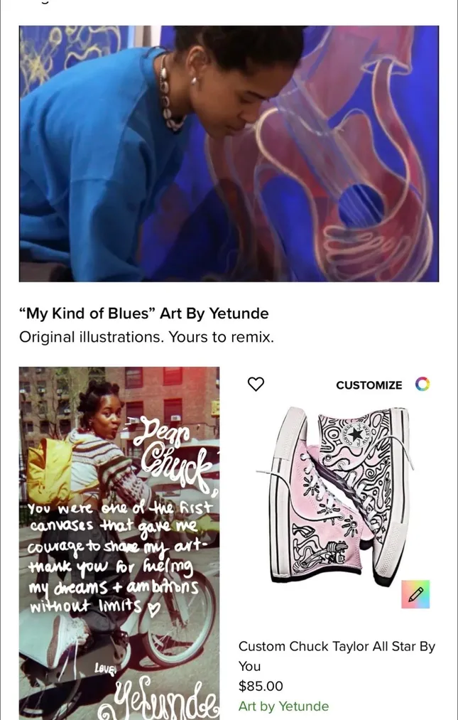 CONVERSE ALL STARS X YETUNDE SAPP