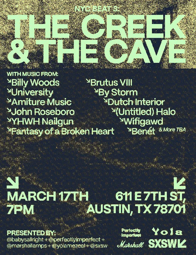 Event Poster Design | The Creek & The Cave