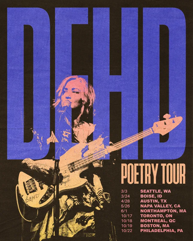 DEHD “Poetry Tour” poster