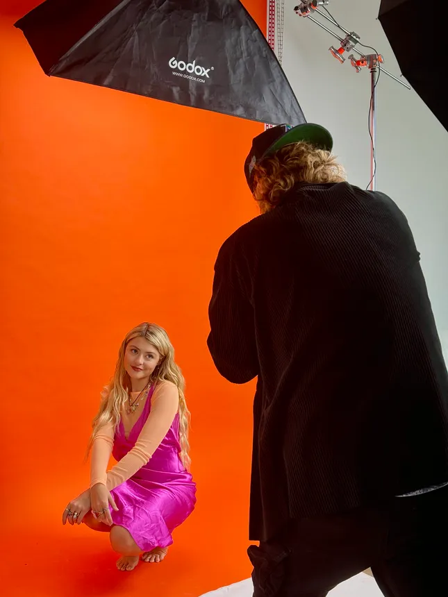 BTS for photoshoot | Annie OMalley