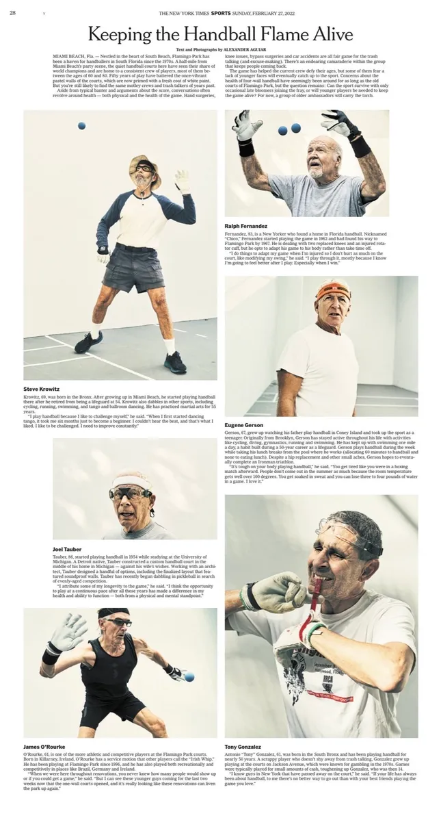 NYT— Flamingo Park Handball