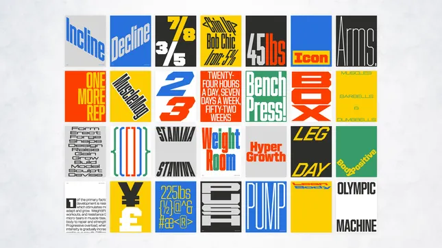 Gear Typeface Media Campaign