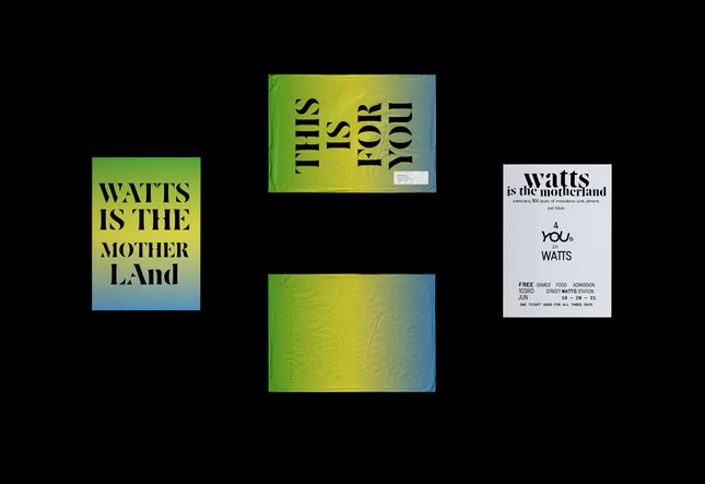 Watts is the Motherland (Brand + Identity for LA Metro)