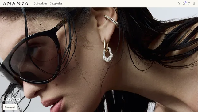 Ananya Jewelry Ecommerce Site
