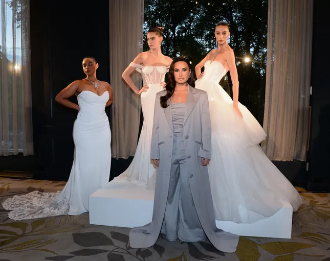 Christian Siriano x Azazie NYBFW ft. Demi Lovato