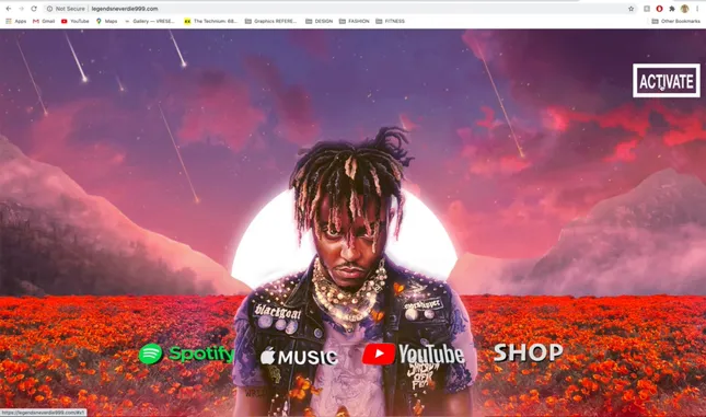 Juice WRLD – “Legends Never Die” (webVR POP UP)