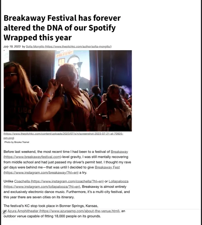 Breakaway Festival has forever altered the DNA of our Spotify Wrapped this year