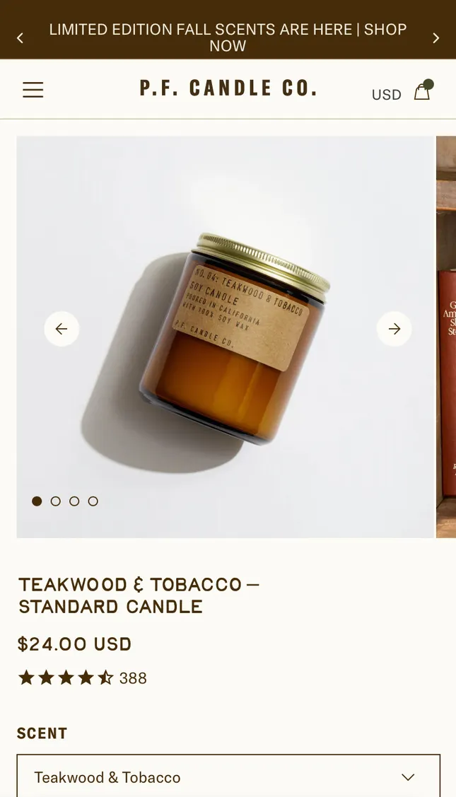 UI/UX Design Product Detail Page - Mobile View