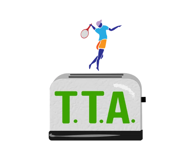 Toast Tennis Academy logo (for apparel)