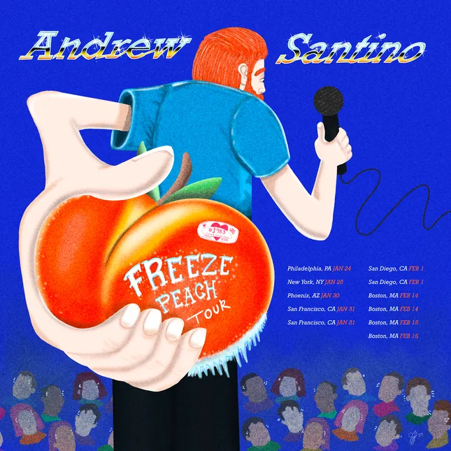 Concept for a comedy tour poster.