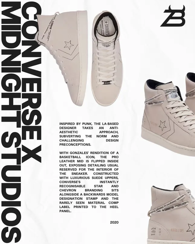Midnight Studios x Converse Pro Leather Mid