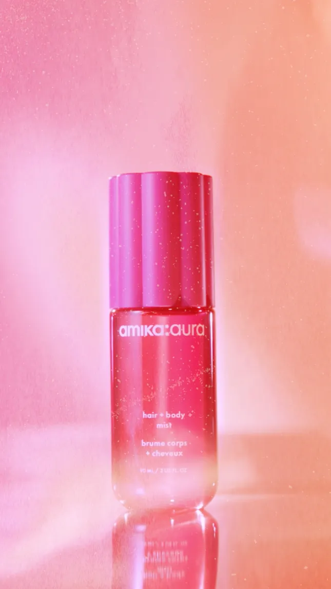 Amika Aura hair & body mist - launch teaser, social stills and video