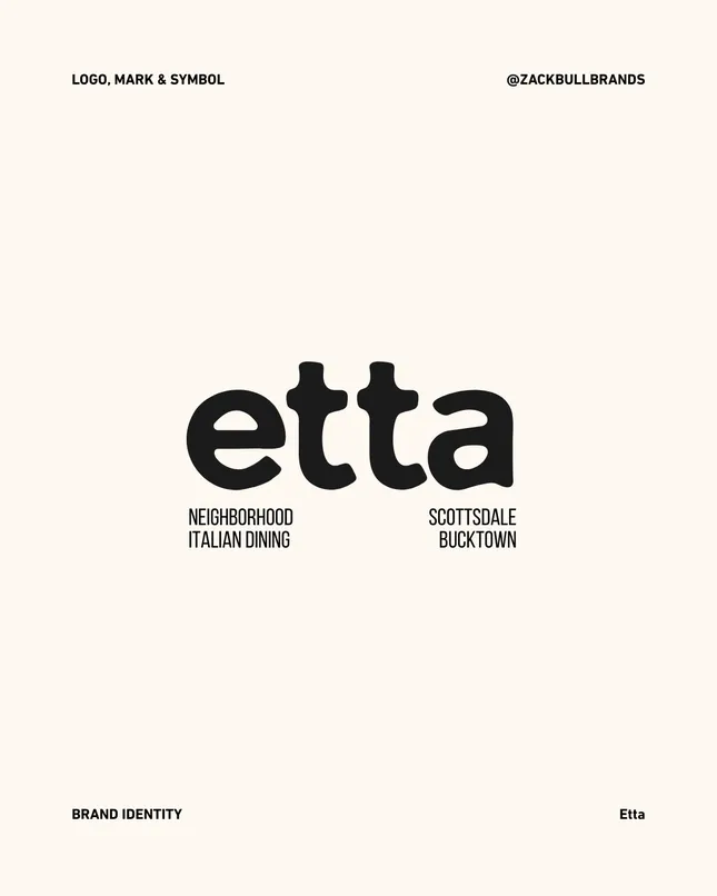 Etta : Restaurant Wordmark