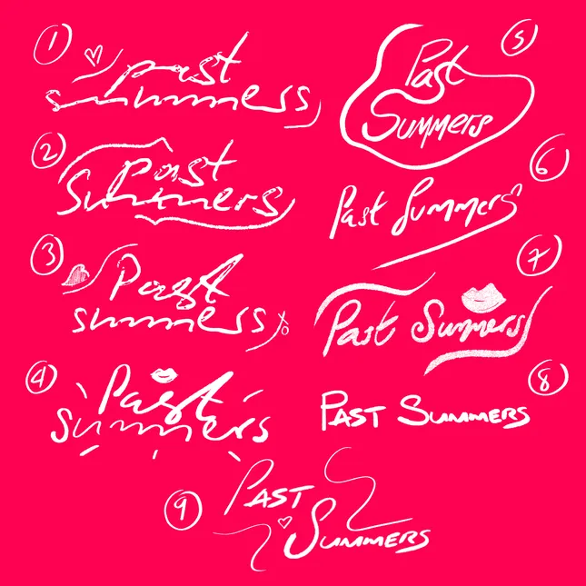 Hand Lettered Custom Script for Past Summers (2024)