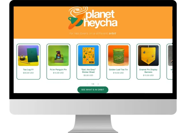 Planet Heycha Shopify Website
