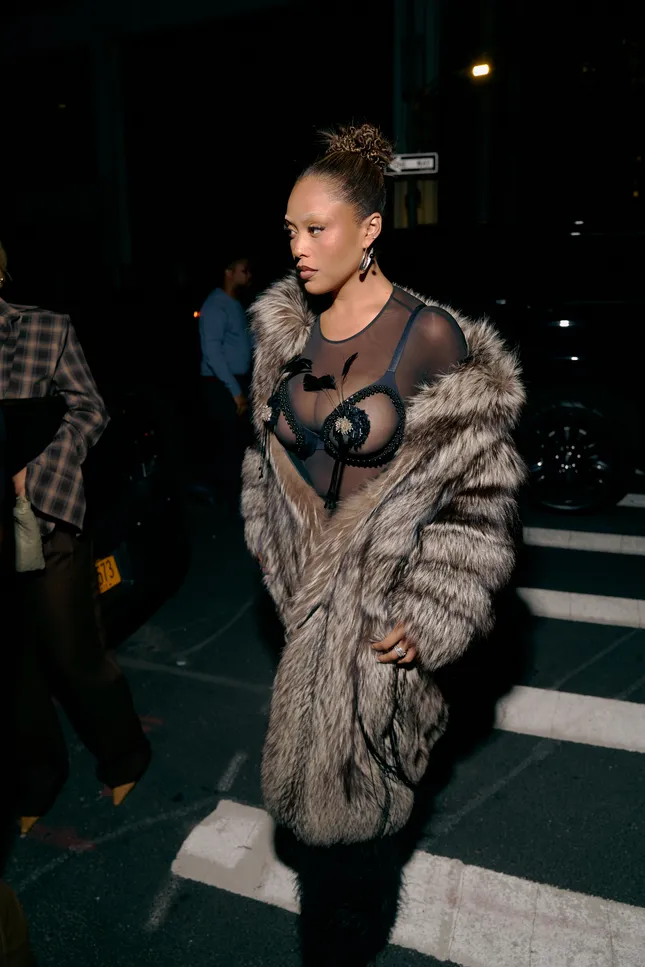 Jordyn Woods Arriving at the LUAR show for NYFW SS 2026