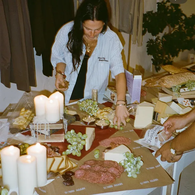 Tablescape for “Sown Again” brand pop-up event