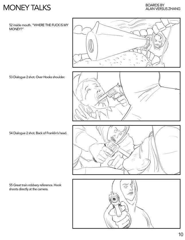 "Money Talks" Short Film Storyboards