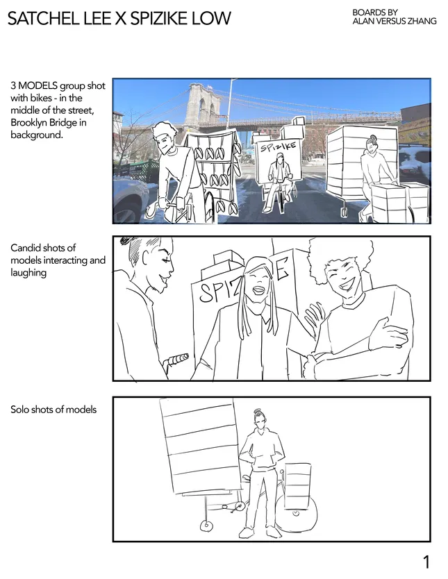 Jordan Brand x Satchel Lee Commercial Storyboards