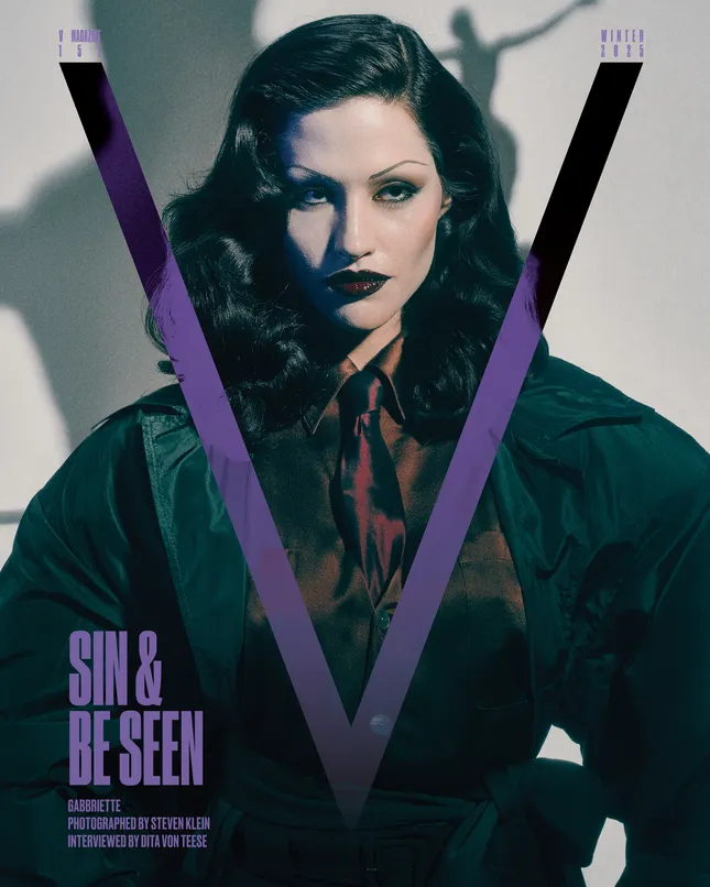 Gabbriette for V Magazine cover #157 by Steven Klein x Patti Wilson