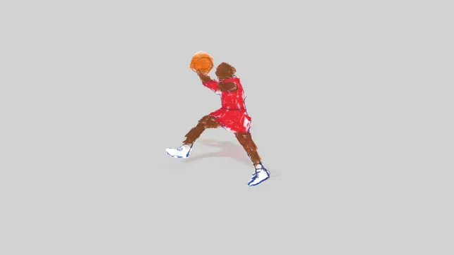 Michael Jordan from the free-throw line 🏀⛹🏾‍♀️