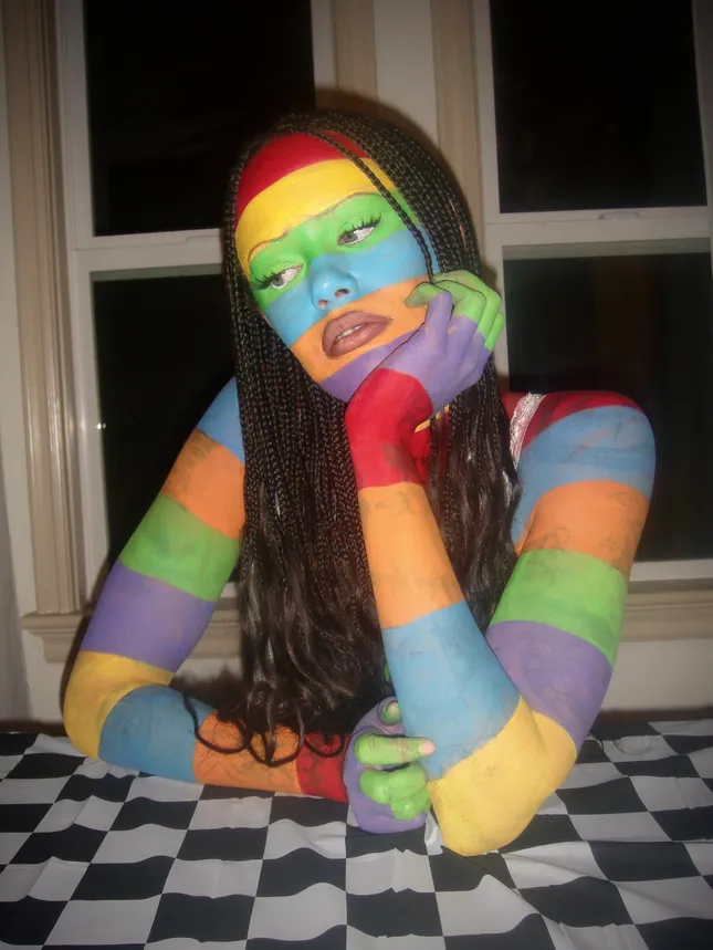 Striped Body Paint