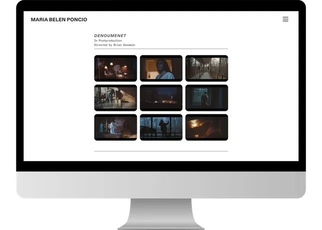 Portfolio Website for Director & Cinematographer