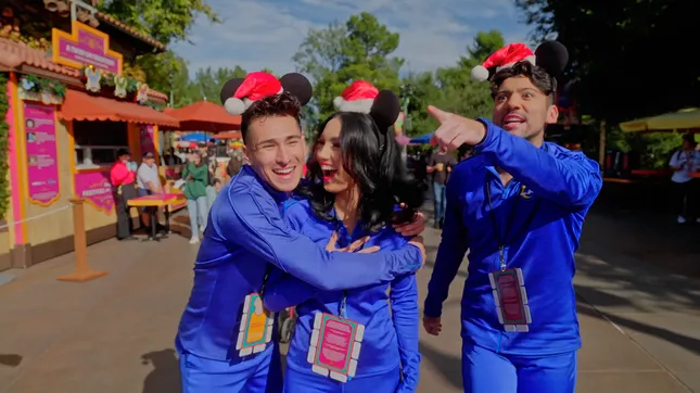 Disneyland Festival of Holidays ft Los Angeles Rams Cheer