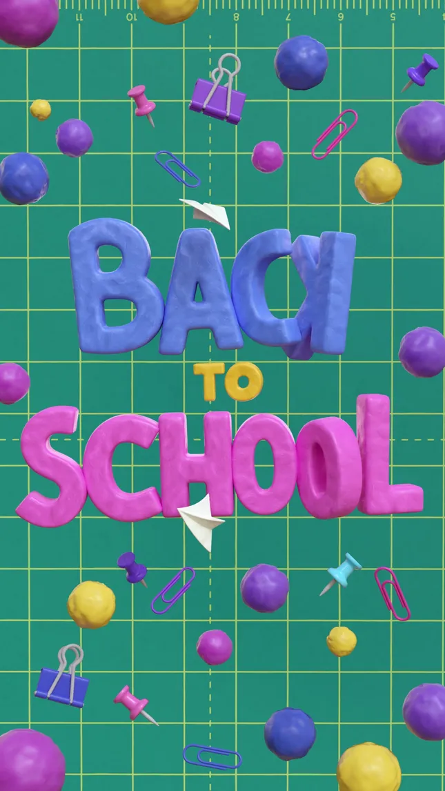 Back-to-school Typo Animation