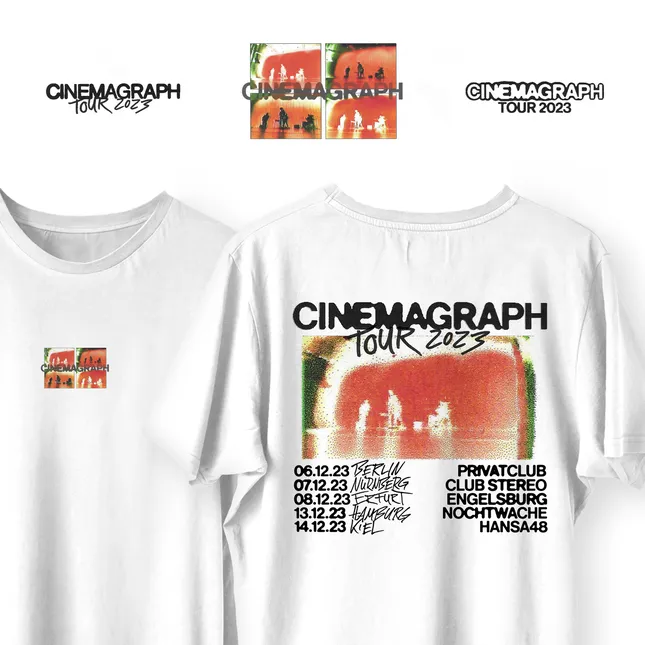 Merch for Cinemagraph Tour