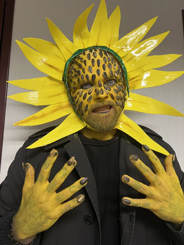 Mask and Sunflower