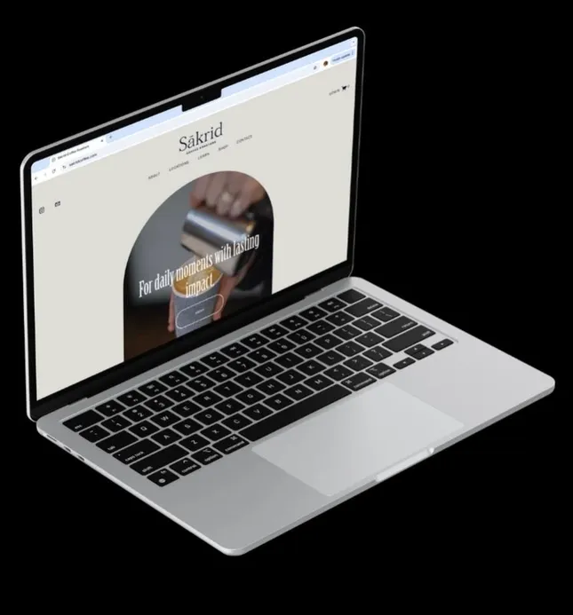 Sakrid Coffee Website Rebrand