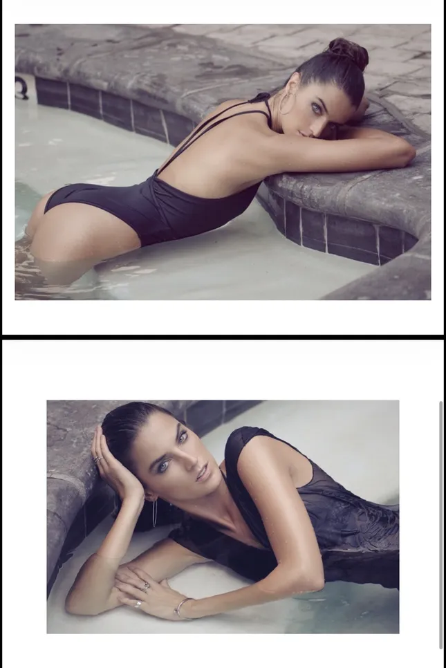Angelina in water