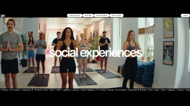 Posh.vip website video