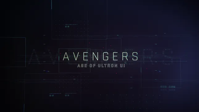 AVENGERS: Age of Ultron. _FUI Screen Graphics Reel