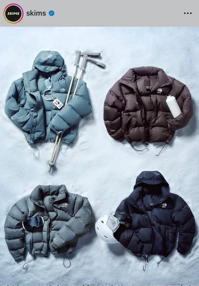 Skims x The North Face