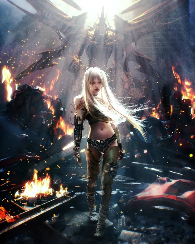 Out Ultimania_Fernanda Ly as Mecha Pilot 00