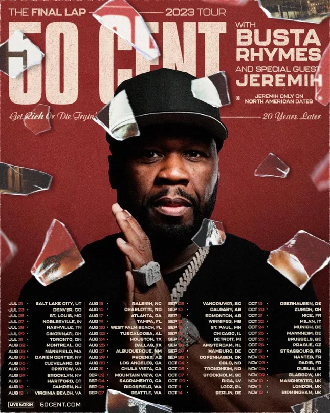 50 Cent - World Tour Poster