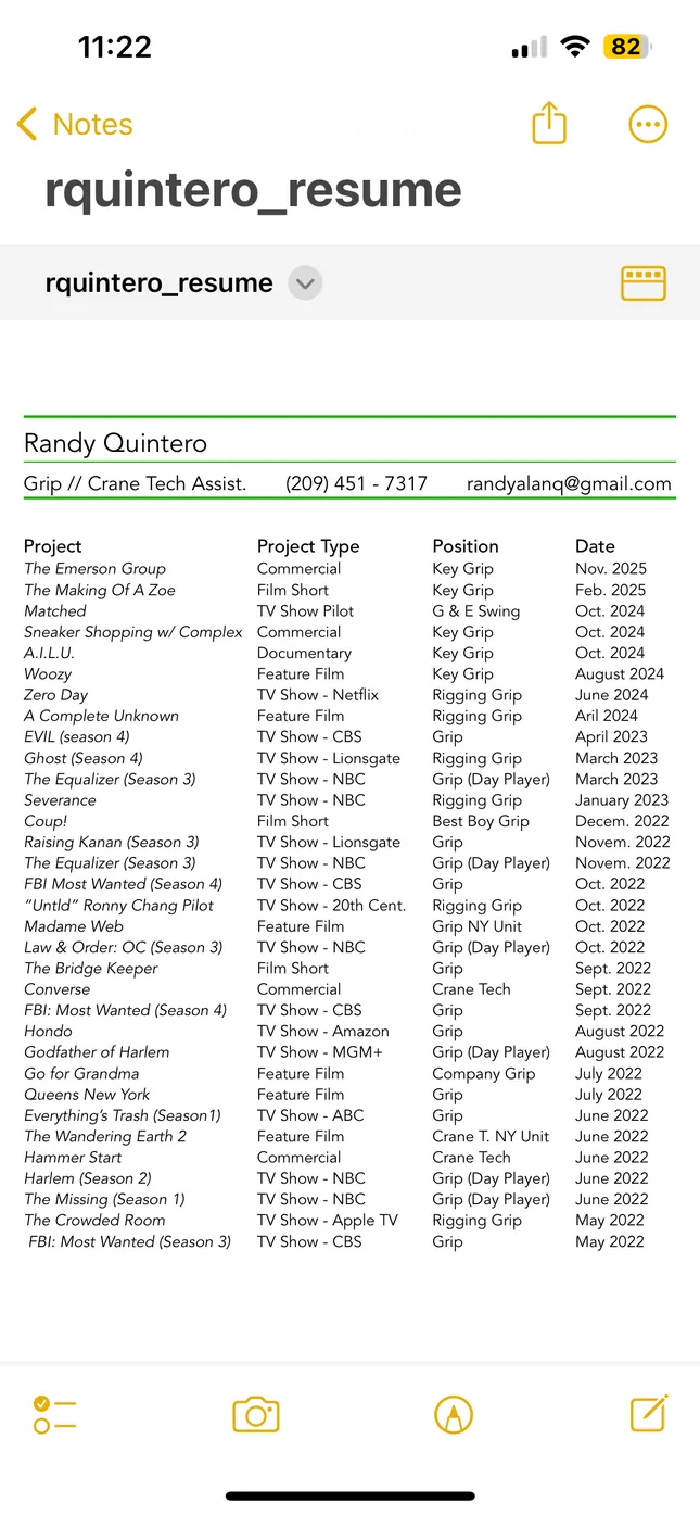 Resume