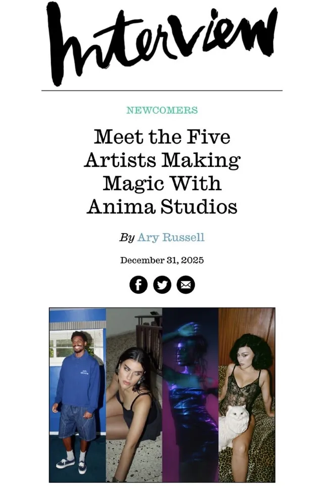 Anima x Interview Magazine