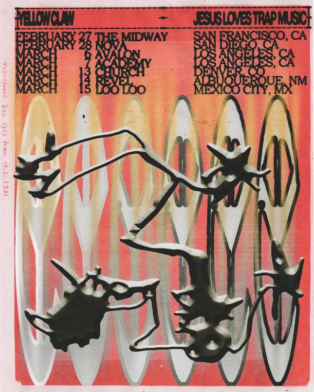 Yello Claw - Jesus loves Trap Music Tour poster
