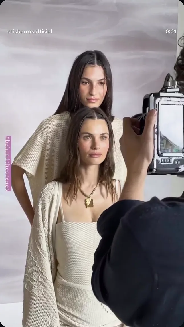 Backstage photoshoot