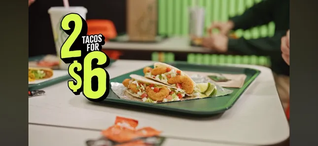Del Taco - Jumbo Shrimp Tacos