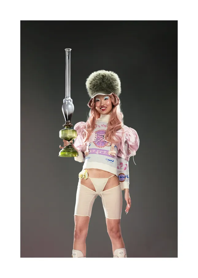 Damsel with Bong