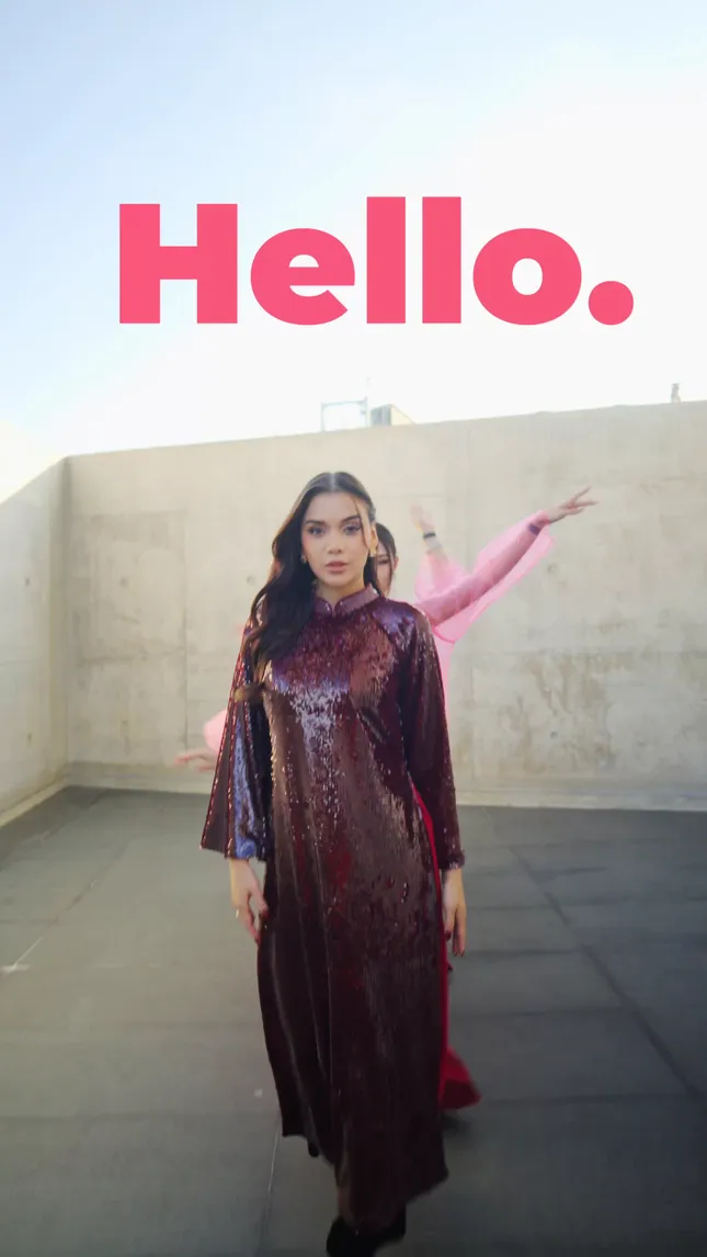 Text animated social video.