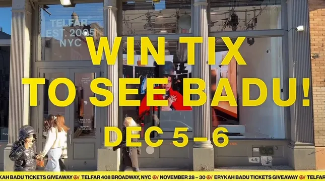 Erykah Badu x Telfar give away AD