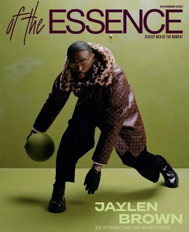 Jaylen Brown for the cover of Essence magazine