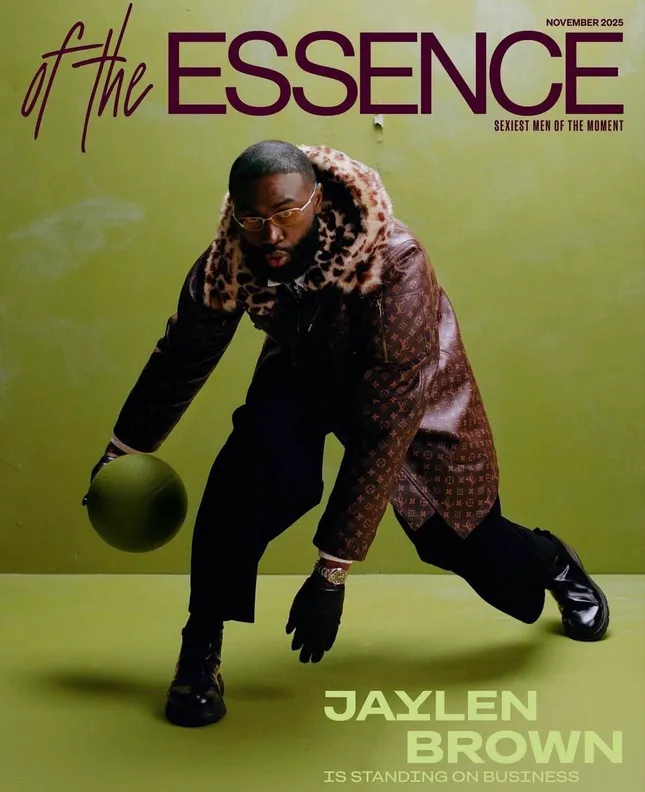 Jaylen Brown for the cover of Essence magazine